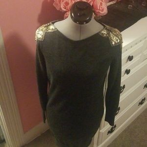 Embellished Ann Taylor Loft sweater dress